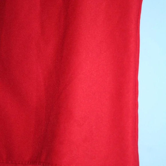 SHEIN Red High Neck Key-Hole Neckline Flutter Sleeves XS - Picture 12 of 13